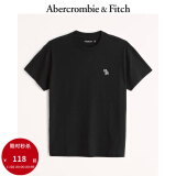 ABERCROMBIE & FITCH【小麋鹿】男装女装情侣装经典小麋鹿圆领短袖T恤KI124-9135 黑色 S (175/92A)