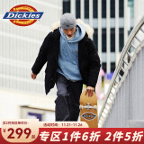 dickies 羽绒服 印花撞色时尚百搭男式灰鸭绒厚外套9482 黑色 S 充绒量：181g