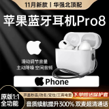 Viken【华强北18代Pro8顶配版】蓝牙耳机适用苹果无线Air主动降噪iphone16/15/14/13五代ios入耳式运动 【2024新款|原版全功能】滑动调节音量 空间音頻+三真电量+入耳检测