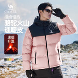 骆驼火山羽绒服1.0男士鸭绒加厚防寒面包服潮款冬季外套M13CR07089F