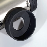 膳魔师（THERMOS）保温杯垫硅胶杯底套65mm水杯底托保护套防摔杯套350ml/500ml通用 原厂黑色6.5cm带logo 厚实