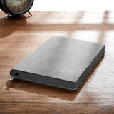 京屿 空白笔记本子无格子插画白纸日记本文艺精致大学生超厚简约加厚记事本定制软皮质复古绘画手绘 a5空白-灰色