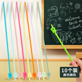 TaTanice 儿童阅读指读棒儿童教鞭家用教条教杆教棍教学棒指读棒指示棒 马卡龙色10根装随机