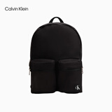 Calvin KleinJeans男士经典简约绣标休闲通勤ck校园风大容量书包双肩包礼物