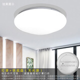 祎琳（yilin）吸顶灯罩 外壳圆形单独灯罩卧室阳台LED工程亚克力阻燃加套件 L全白灯罩+30cm