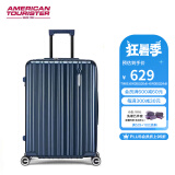 美旅箱包艾米同款大容量行李箱24英寸拉杆箱顺滑飞机轮薯条箱79B深蓝色