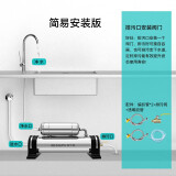 爱华普 厨房净水器家用直饮超滤中央净水机不锈钢 自来水过滤器 1000L/h【简装版】含安装配件