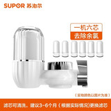 苏泊尔（SUPOR）净水器净水龙头过滤器家用便携式非直饮厨房净水自来水滤水器过滤器五重强效过滤0废水 SJL-C6可视窗口【豪华版六芯】