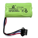 双鹰玩具充电电池组 USB充电线 电动遥控车水枪充电器配件 14500_7.4V_500mAh(反向4线4孔）