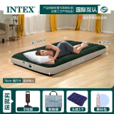 INTEX 气垫床户外双人简易充气床垫家用加厚便携懒人午休床陪护冲气床 【76cm宽-床】+手动泵+1个枕头