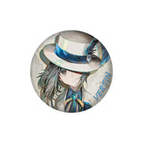 漫客喵重返未来1999周边同人谷子露西徽章新世界的风手办吧唧曲娘胸针 维尔汀A 约58mm闪点徽章 重返未来1999