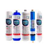 MIRSEGEI适用沁园净水器滤芯RO-185 RU-185J\/ABC\/DT\/EFHGI RO-185全套滤芯