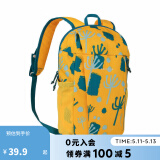 迪卡侬双肩包儿童学生书包成人户外徒步可折叠黄色蒲公英10L-4579814