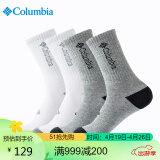 Columbia哥伦比亚袜子男女款透气舒适休闲袜 4双装 RCS740 AS1 M