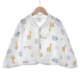 棉花咏女士夏季薄款纱布披肩护肩纯棉坎肩睡觉哺乳孕妇产妇空调肩膀防寒 小鹿小象 均码