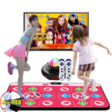 舞霸王加厚跳舞毯家用跳舞机连接电视儿童双人无线体感游戏机跑步运动毯 米奇红摄像头无线款30MM+2手柄