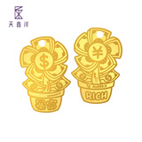 天鑫洋足金AU9999 异形金条 1克有钱花