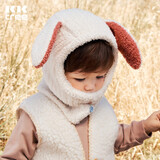 Kocotreekk树儿童帽子秋冬卡通保暖毛线帽男女童围脖一体帽宝宝可爱