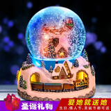 法条先生水晶球音乐盒八音盒创意女朋友生日礼物女孩儿童玩具圣诞节礼物 MAX遥控款64曲【圣诞火车】