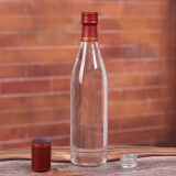 凯盈加厚1斤装玻璃瓶牛二酒瓶空瓶白酒瓶酱油空瓶子500ml玻璃瓶酒瓶 手拧铝盖(瓶和盖加内塞)  6个 500ml