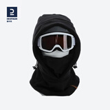 迪卡侬（DECATHLON）滑雪头盔帽成人户外抓绒摇粒绒保暖（雪镜为拍摄道具 黑色