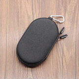 丰帆 适用华为freelace Pro2收纳包beats FLEX 荣耀亲选Lchse颈挂运动耳机盒保护套硬壳 黑色牛仔布盒