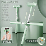 德国SILANGDUN形体棍瑜伽开背棍练站姿背部十字架驼背矫正神器 牛油果绿豪华款【护颈头枕+自锁