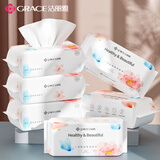 洁丽雅（Grace）一次性洗脸巾80抽*6包加厚干湿两用擦脸洁面巾卸妆小毛巾