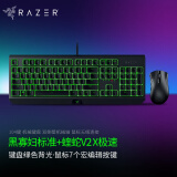 雷蛇（Razer） 黑寡妇蜘蛛标准 机械键盘 游戏键盘 办公键盘 电脑键盘 ABS键帽104键 黑寡妇标准版+蝰蛇v2x极速版