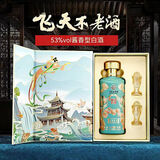 飞天不老2019年飞天不老酒国泰民安53度酱香型纯粮食酒白酒整箱500ml*6瓶 53度 500mL 6瓶 整箱