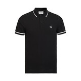 卡尔文·克莱恩（Calvin Klein）男士休闲时尚短袖POLO衫 10315 礼物送男友礼物 黑色 M