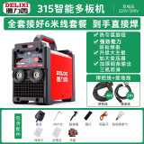 德力西（DELIXI） 电焊机220v 380v双电压家用小型两相电三相电ZX7-315工业级焊机 全套接好6米线【315多板长焊款】