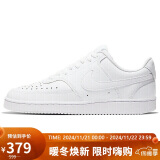 耐克NIKE板鞋女百搭缓震COURT VISION LOW运动鞋CD5434-100白38.5