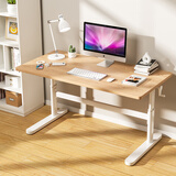 美好童年儿童学习桌青少年学生家用实木书桌椅套装可升降简约写字桌电脑桌 【环保实木】120*60