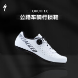 SPECIALIZED闪电 TORCH 1.0 入门款 男/女式公路自行车骑行锁鞋透气舒适 白色 39