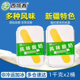 西域春新疆酸奶水果捞饭盒奶皮子冰淇淋2斤大桶装益生菌低温酸牛奶 【双份】饭盒酸奶1Kg*2盒