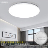 祎琳（yilin）吸顶灯罩 外壳圆形单独灯罩卧室阳台LED工程亚克力阻燃加套件 B全白灯罩+45cm