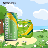 屈臣氏（Watsons）苏打汽水 气泡水饮料330ml*4罐促销装 香草330ml*4罐