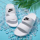 耐克（NIKE）拖鞋女2024夏新款OFFCOURT DUO SLIDE拖鞋黑白忍者沙滩一字凉拖鞋 DC0496-100/白色 38