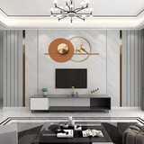 定制3d立体电视背景墙壁布现代家和万事兴墙布客厅沙发装饰8d壁画 18款 【光滑亮面】32D微晶烤瓷壁布