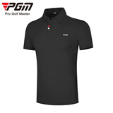 PGM 夏季高尔夫服装男士速干短袖衣服golf男装翻领POLO杉 YF441-黑色 M