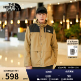 北面（The North Face）【经典款】防风夹克男女同款防泼水外套户外保暖春季上新|81NO PLX/卡其色 XXXL/190