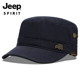 吉普（JEEP）帽子男士棒球帽夏季百搭平顶太阳帽青中老遮阳帽