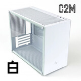 小喆优品小喆C2P/C2/C2M全铝合金MATX/ITX主板ATX电源240水冷侧透迷你电脑主机台式小机箱 小喆C2M 白色(支持240水冷）