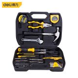 得力(deli) 家用工具箱套装 电工木工维修五金手动工具组套31件套应急常备 DL5972