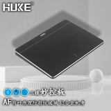 HUKE Trackpad妙控板Windows原生手势Mac触控板iPad触摸板铝合金蓝牙有线USB T3蓝牙+有线+2.4G多功能手势妙控板 黑色