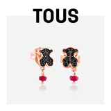 桃丝熊（TOUS） 【已合并下架】TOUS/桃丝熊银镀玫瑰金耳环耳钉新款礼物 黑色 314933500