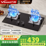 万和（Vanward）国家补贴20%【蓝莲花】天然气燃气灶具煤气炉双灶嵌入式5.2kw家用猛火一级能效家电以旧换新 B9L50