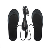 伊瑟尔发热鞋垫充电加热鞋垫USB电热鞋垫锂电池加热可调温冬季暖脚神器 35-41码可裁剪+温控开关