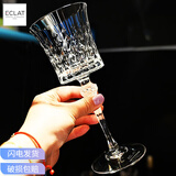 CDA 法国CDA进口水晶香槟杯水杯洋酒杯啤酒杯刻花高脚红酒杯葡萄酒杯 单只情迷钻石高脚红酒杯 190ml